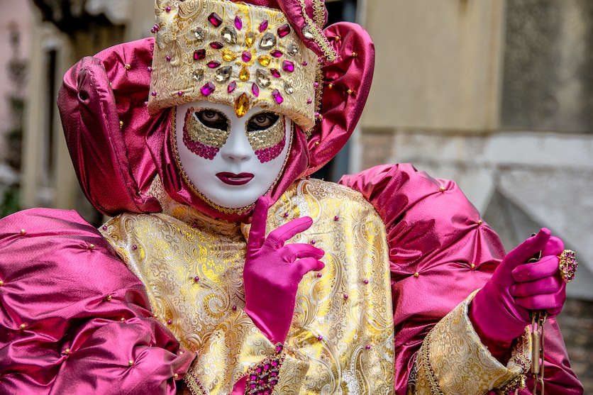 Verkleidet Karneval Venedig